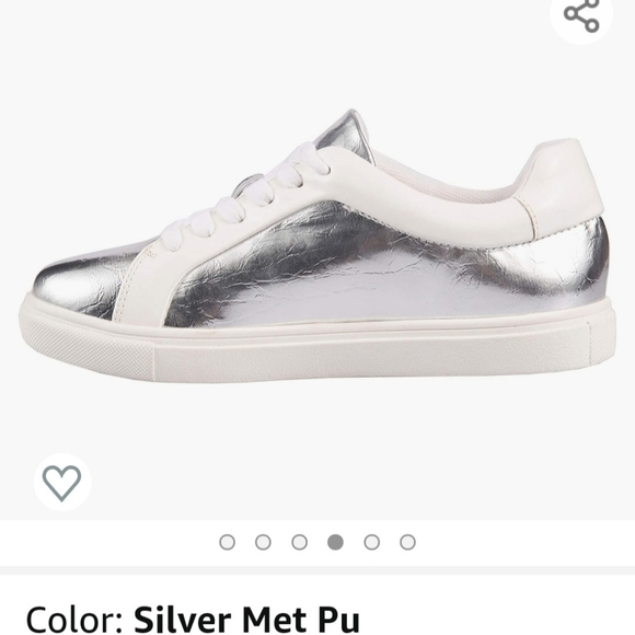 Silver Fashion Sneakers - Picture 3 of 3